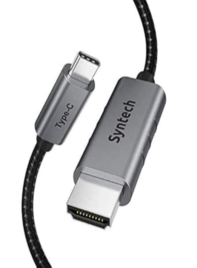 Syntech USB C to HDMI Cable, 4K UHD,Thunderbolt 3 to HDMI Cable Compatible with MacBook Pro MacBook Air 2020 iPad Pro 2021 iMac 2021 iPad Air 4 Samsung Galaxy S10 S9, Dell XPS and More - 1.8m